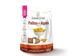 Biscoito Palitos Salgados De Aipim- 120g Leve Croc