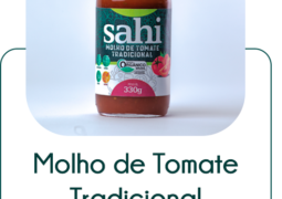 Molho De Tomate Tradicional Orgânico – 330g Sahi