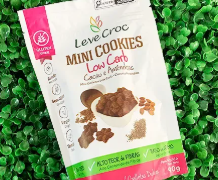 Mini Cookies Low Carb – Cacau E Amendoas – 90g
