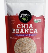 Chia Branca Em Grãos Orgânico – 120g –  Livre D
